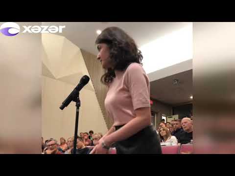 Azərbaycanlı qız ABŞ-da ermənipərəst jurnalisti belə susdurdu