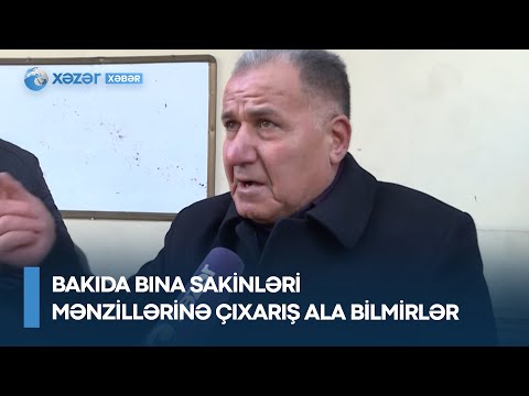 Bakıda bina sakinləri mənzillərinə çıxarış ala bilmirlər – onlar tikinti şirkətini ittiham edirlər