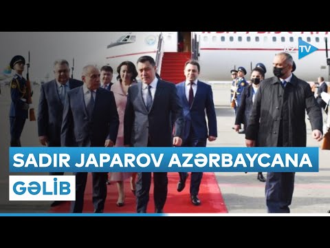 Qırğızıstan Prezidenti Sadır Japarov Azərbaycana rəsmi səfərə gəlib